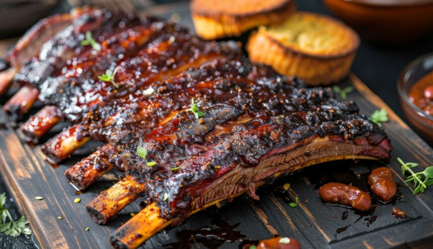 pork ribs with Low and Slow Butt rub