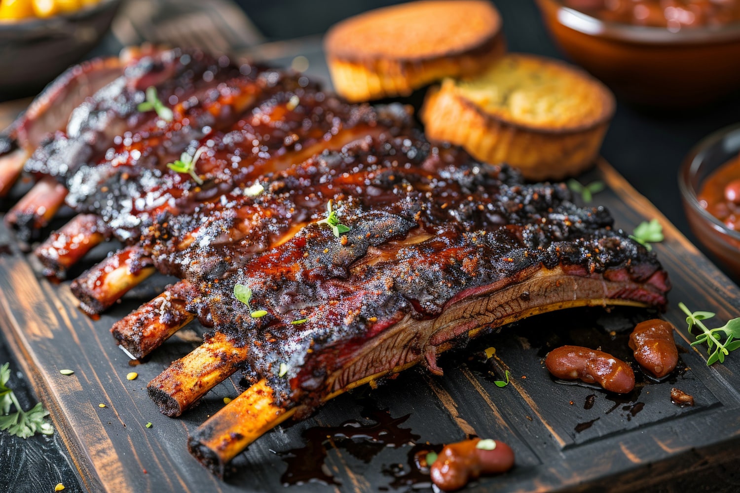 pork ribs with Low and Slow Butt rub